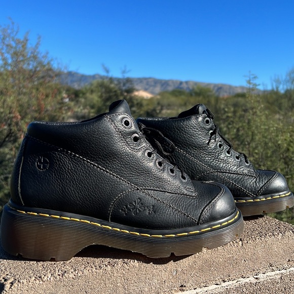 🌺 Dr. Martens Daisy 12278 Vintage 90’s Y2K Chunky Black Platform Ankle Boots - Picture 11 of 17